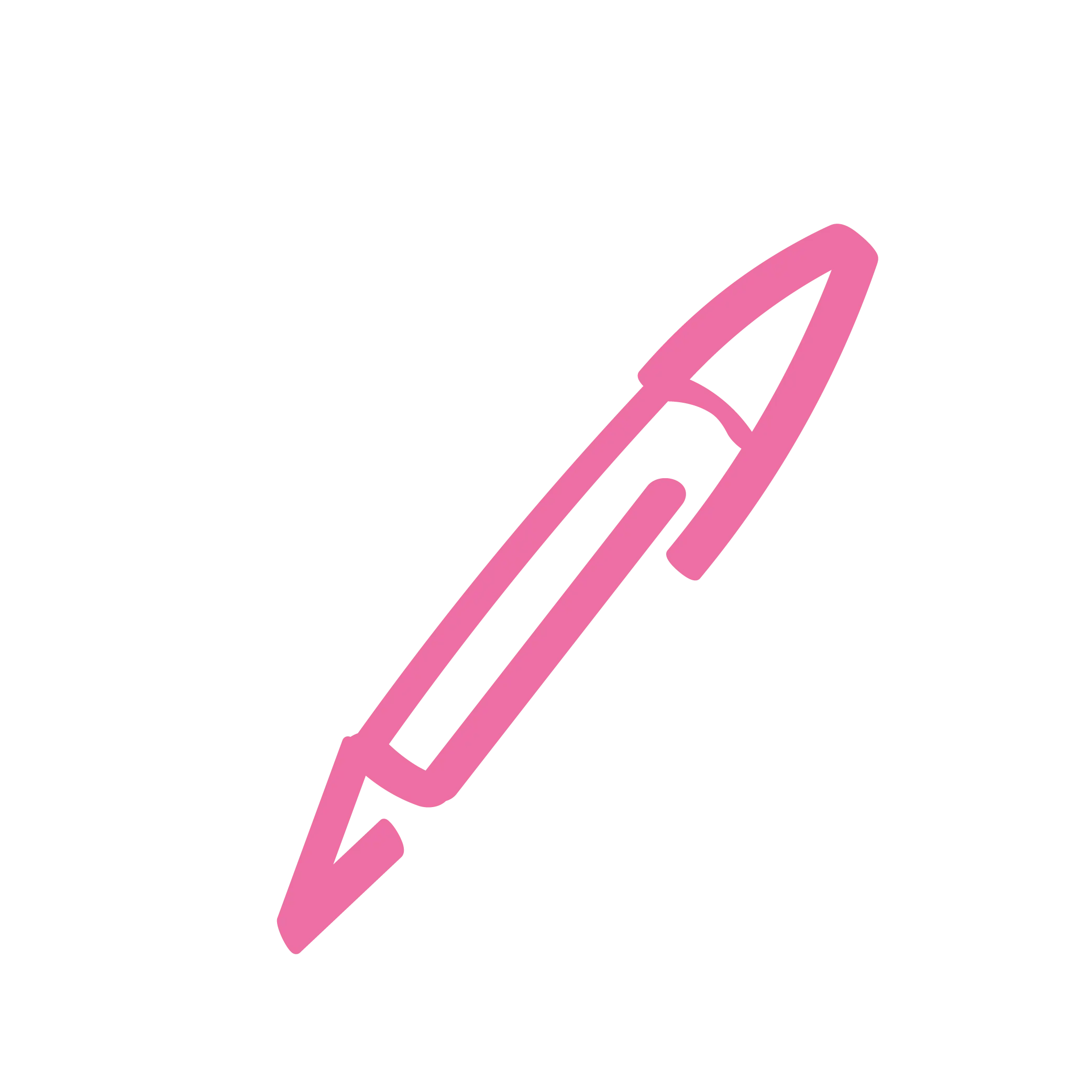 Picto crayon rose